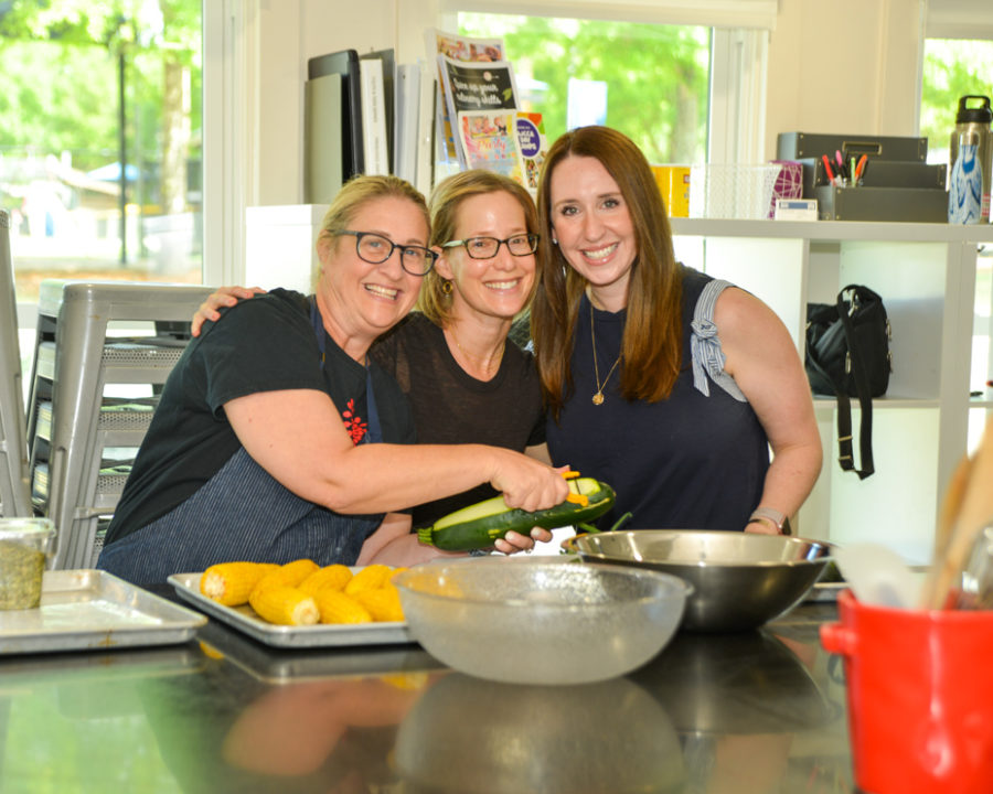 Group of ladies cooking