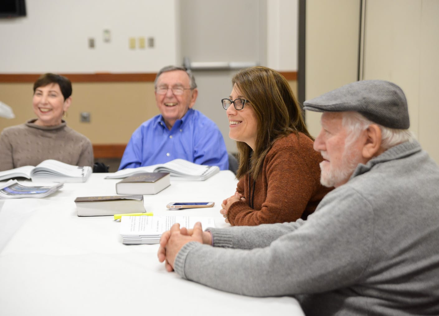 Adults at book club