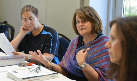 Women in a discussion group